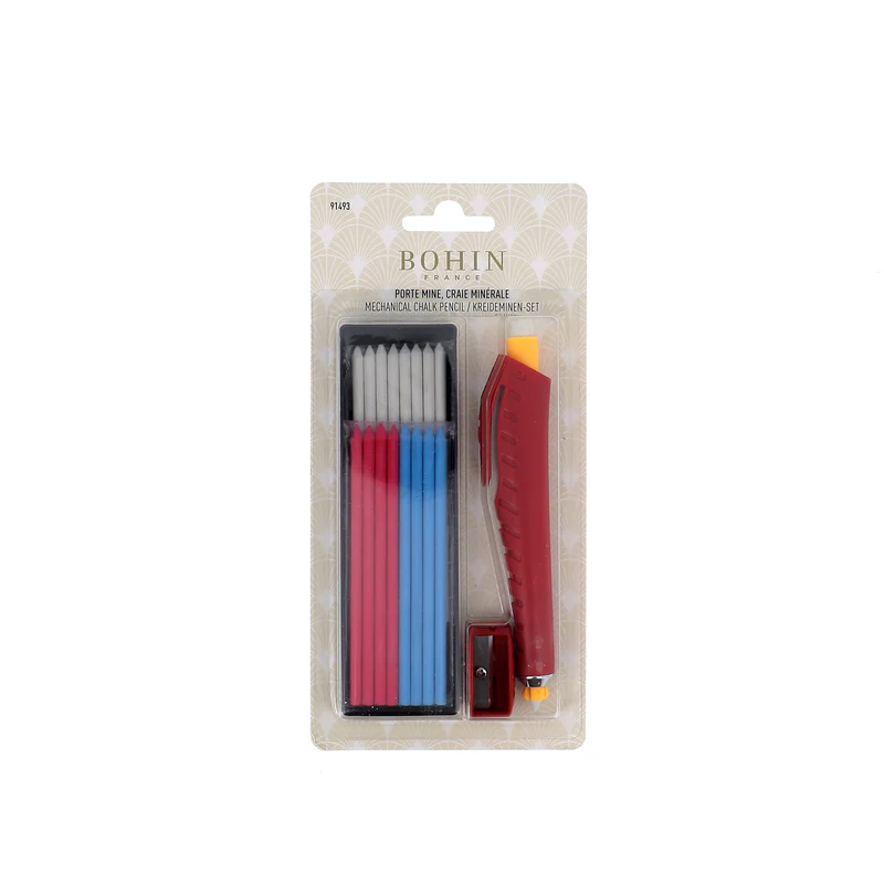 crayon craie porte mine + 16 mines assorties